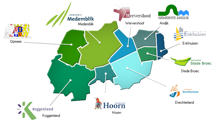 West Friesland gemeenten